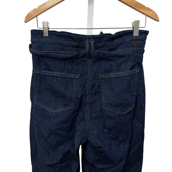 Paige Harper Jeans Womens Size 32 High Waist Wide Leg Dark Blue - Picture 13 of 14